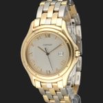 Cartier Cougar 116000R (2007) - Wit wijzerplaat 33mm Geelgoud (1/8)