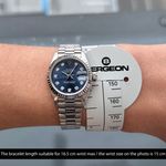 Rolex Lady-Datejust 69179 (1995) - Blue dial 26 mm White Gold case (2/8)