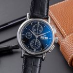 IWC Portofino Chronograph IW378303 (2010) - Zwart wijzerplaat 41mm Staal (3/8)