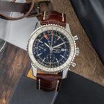 Breitling Navitimer World A2432212/B726 (Onbekend (willekeurig serienummer)) - Zwart wijzerplaat 46mm Staal (1/8)