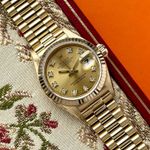 Rolex Lady-Datejust 69178G (1993) - Gold dial 26 mm Yellow Gold case (8/8)