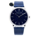 A. Lange & Söhne Saxonia 205.086 (2021) - Blue dial 37 mm White Gold case (1/8)
