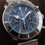 Breitling Superocean Heritage II Chronograph AB0162121C1A1 (2021) - Blauw wijzerplaat 44mm Staal (3/8)