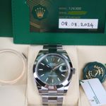 Rolex Datejust 41 126300 (2024) - Groen wijzerplaat 41mm Staal (7/7)