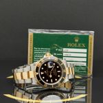 Rolex Submariner Date 16613 (2009) - Black dial 40 mm Gold/Steel case (5/7)