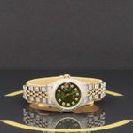 Rolex Lady-Datejust 69173 (1986) - Green dial 26 mm Gold/Steel case (3/7)