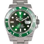 Rolex Submariner Date 116610LV (2018) - Green dial 40 mm Steel case (1/8)