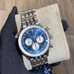 Breitling Navitimer 01 (46 MM) AB0137211C1A1 (Onbekend (willekeurig serienummer)) - Blauw wijzerplaat 46mm Staal (1/1)