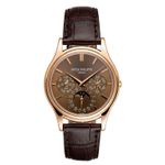 Patek Philippe Perpetual Calendar 5140R-001 (2016) - Bruin wijzerplaat 37mm Roségoud (1/3)