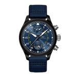 IWC Pilot Chronograph Top Gun IW389008 (Onbekend (willekeurig serienummer)) - Blauw wijzerplaat 44mm Keramiek (1/1)