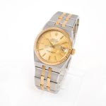 Rolex Datejust Oysterquartz 17013 (1998) - Champagne dial 36 mm Gold/Steel case (5/8)