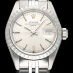 Rolex Oyster Perpetual Lady Date 69240 (1984) - Zilver wijzerplaat 26mm Staal (1/8)