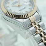 Rolex Lady-Datejust 69173 (1994) - Wit wijzerplaat 26mm Goud/Staal (8/8)