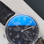 IWC Portuguese Chronograph IW371609 (2020) - Zwart wijzerplaat 41mm Staal (4/8)