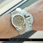 Rolex Datejust 36 16233 (1996) - Silver dial 36 mm Gold/Steel case (2/8)