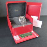 Cartier Santos WSSA0061 (2023) - Green dial 35 mm Steel case (8/8)