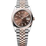 Rolex Datejust 36 126201 (2025) - Bruin wijzerplaat 36mm Goud/Staal (1/1)