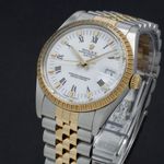 Rolex Oyster Perpetual Date 15053 (1989) - White dial 34 mm Gold/Steel case (7/7)
