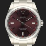 Rolex Oyster Perpetual 39 114300 (2015) - Rood wijzerplaat 39mm Staal (3/8)