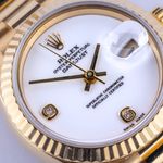 Rolex Lady-Datejust 79178 (1997) - White dial 26 mm Yellow Gold case (2/8)