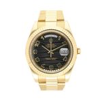 Rolex Day-Date II 218238 (2014) - Black dial 41 mm Yellow Gold case (1/5)