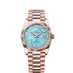 Rolex Day-Date 36 128235 (2024) - Blue dial 36 mm Rose Gold case (1/1)