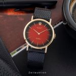 Rolex Cellini 4112 (1976) - Red dial 32 mm Yellow Gold case (3/8)