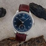IWC Portuguese Hand-Wound IW545407 (2012) - Black dial 44 mm Steel case (3/8)