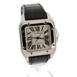 Cartier Santos 100 2878 (2005) - White dial 33 mm Steel case (1/6)