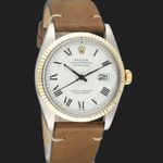 Rolex Datejust 36 16013 (1983) - Wit wijzerplaat 36mm Goud/Staal (4/7)