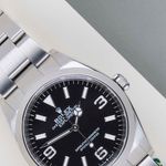 Rolex Explorer 124270 (2023) - Zwart wijzerplaat 36mm Staal (3/8)