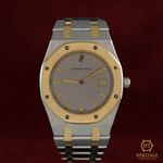 Audemars Piguet Royal Oak Lady 56175 (Unknown (random serial)) - Grey dial 33 mm Gold/Steel case (2/8)