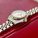 Rolex Lady-Datejust 69173G (1996) - Gold dial 26 mm Gold/Steel case (7/8)