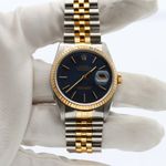 Rolex Datejust 36 16233 (Unknown (random serial)) - Blue dial 36 mm Gold/Steel case (3/8)