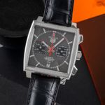 TAG Heuer Monaco Calibre 12 CAW211J.FC6476 (Unknown (random serial)) - Black dial 39 mm Steel case (3/8)