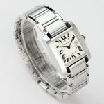 Cartier Tank Française W51011Q3 (2018) - Silver dial 25 mm Steel case (2/8)