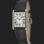 Cartier Tank WSTA0041 (2024) - Wit wijzerplaat 34mm Staal (1/8)