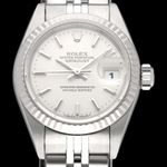 Rolex Lady-Datejust 69174 (1998) - Zilver wijzerplaat 26mm Staal (1/8)