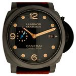 Panerai Luminor Marina 1950 3 Days Automatic PAM00661 (2023) - Zwart wijzerplaat 44mm Carbon (1/8)