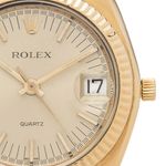 Rolex Datejust Oysterquartz 5100 (1970) - White dial 40 mm Yellow Gold case (6/6)