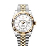 Rolex Sky-Dweller 336933 (2024) - Wit wijzerplaat 42mm Goud/Staal (1/1)