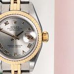 Rolex Lady-Datejust 79173 (2004) - Grey dial 26 mm Gold/Steel case (5/8)