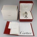 Cartier Santos Galbée 187901 (Onbekend (willekeurig serienummer)) - Zilver wijzerplaat 29mm Goud/Staal (8/8)