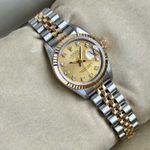 Rolex Lady-Datejust 69173G (1986) - Gold dial 26 mm Gold/Steel case (3/8)