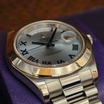 Rolex Day-Date II 218206 (2011) - Blue dial 41 mm Platinum case (1/5)