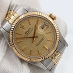 Rolex Datejust 36 16013 (Unknown (random serial)) - Champagne dial 36 mm Gold/Steel case (7/8)