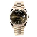 Rolex Day-Date 40 228235 (2021) - Brown dial 40 mm Rose Gold case (2/8)