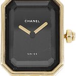 Chanel Première H3257 (2002) - Black dial 20 mm Yellow Gold case (2/5)