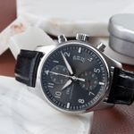 IWC Pilot Spitfire Chronograph IW387802 (Unknown (random serial)) - Grey dial 43 mm Steel case (2/8)