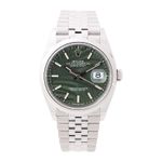 Rolex Datejust 36 126200 (2023) - Groen wijzerplaat 36mm Staal (1/4)